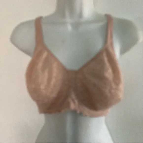 Wacoal Soft Sense Blush Lace Underwire Bra Blush Nude 34G Convertible Straps - Picture 2 of 7